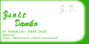 zsolt danko business card